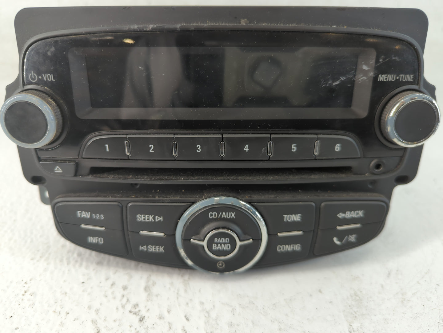 2012 Chevrolet Sonic Radio AM FM Cd Player Receiver Replacement P/N:95179057 Fits OEM Used Auto Parts - Oemusedautoparts1.co