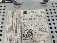 2012 Chevrolet Sonic Radio AM FM Cd Player Receiver Replacement P/N:95179057 Fits OEM Used Auto Parts - Oemusedautoparts1.co