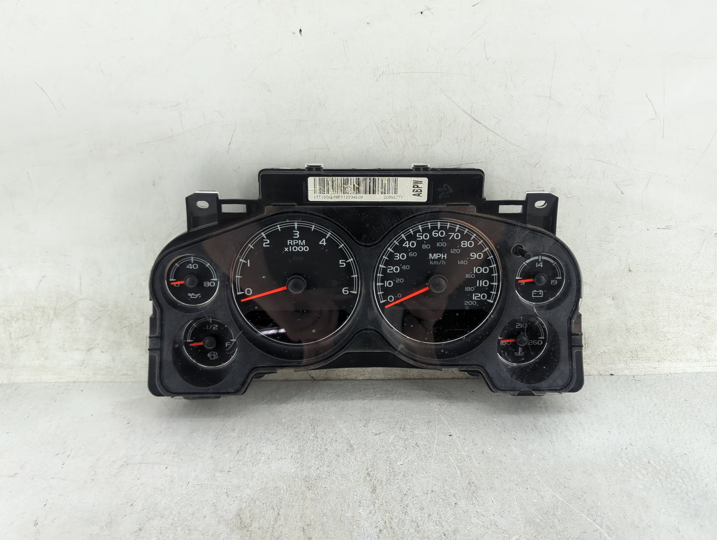 2009-2014 Chevrolet Tahoe Instrument Cluster Speedometer Gauges P/N:20956771 22897801122TK15M Miles:108K Fits OEM Used Auto 