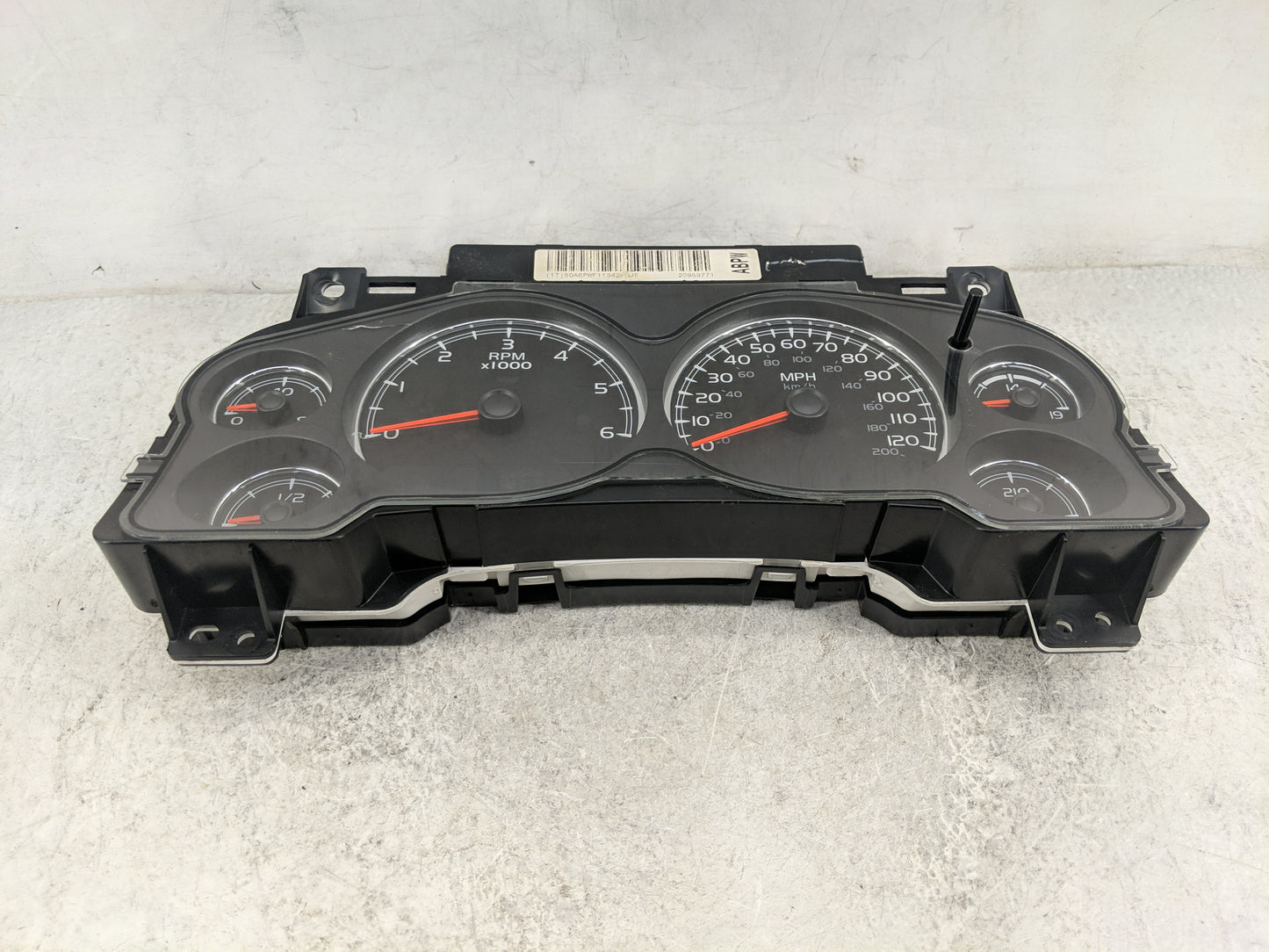 2009-2014 Chevrolet Tahoe Instrument Cluster Speedometer Gauges P/N:28278978 20958771 Miles: Fits OEM Used Auto Parts - Oemu