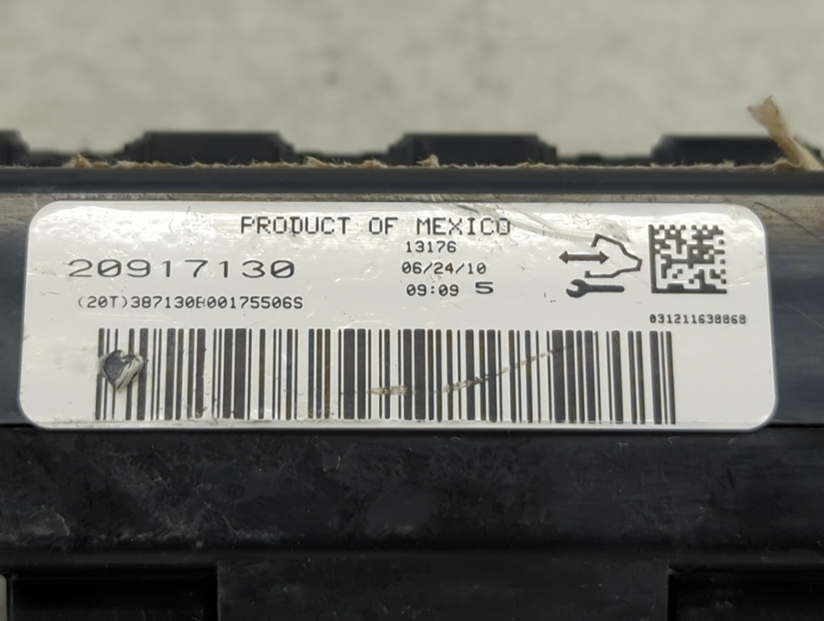 2009-2012 Chevrolet Traverse Climate Control Module Temperature AC/Heater Replacement P/N:20917130 Fits Fits 2009 2010 2011 