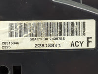2012 Chevrolet Traverse Instrument Cluster Speedometer Gauges P/N:28316346 22818841, 50ACYFR0124387BS Miles: Fits OEM Used A
