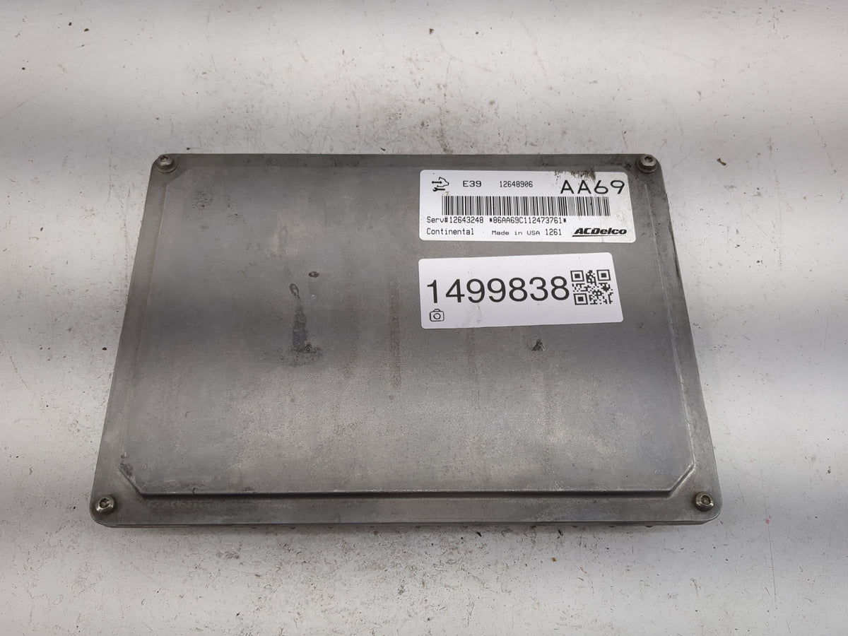 2012 Chevrolet Traverse PCM Engine Control Computer ECU ECM PCU OEM P/N:12648906 12643248 Fits Fits 2013 2014 2015 2016 OEM 