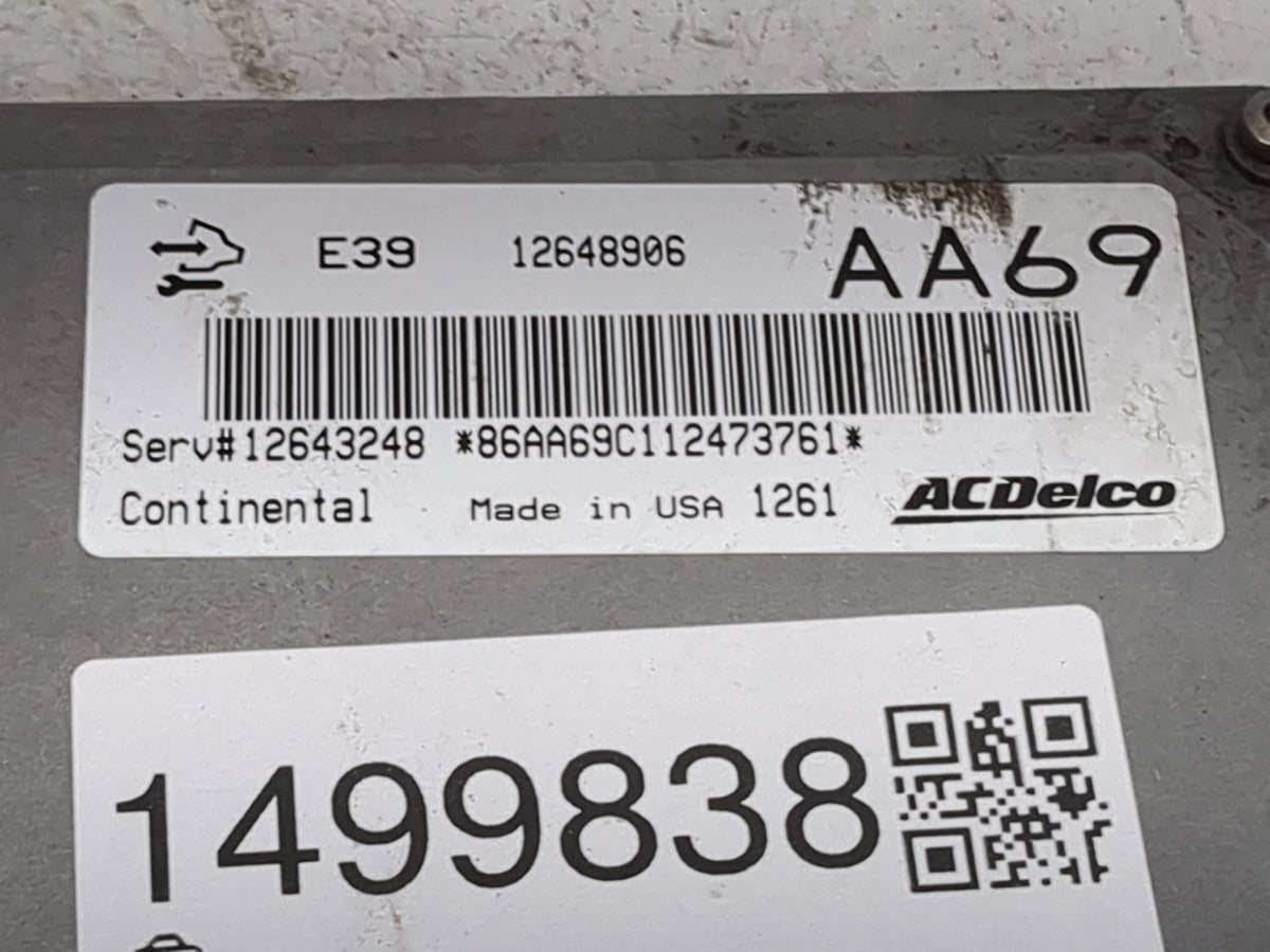 2012 Chevrolet Traverse PCM Engine Control Computer ECU ECM PCU OEM P/N:12648906 12643248 Fits Fits 2013 2014 2015 2016 OEM 