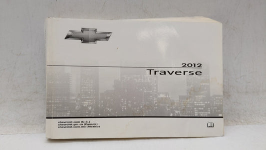 2012 Chevrolet Traverse Owners Manual Book Guide OEM Used Auto Parts - Oemusedautoparts1.com
