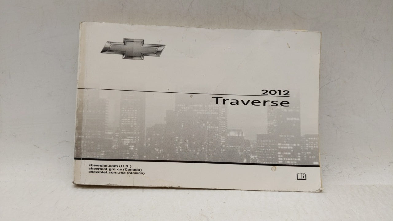 2012 Chevrolet Traverse Owners Manual Book Guide P/N:20906535 B OEM Used Auto Parts - Oemusedautoparts1.com