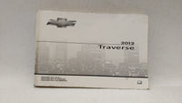 2012 Chevrolet Traverse Owners Manual Book Guide P/N:20906535 B OEM Used Auto Parts - Oemusedautoparts1.com