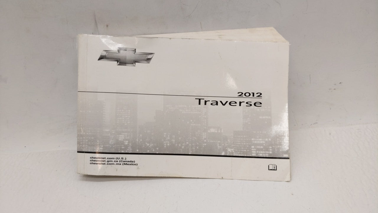 2012 Chevrolet Traverse Owners Manual Book Guide OEM Used Auto Parts - Oemusedautoparts1.com