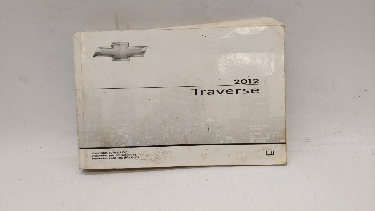 2012 Chevrolet Traverse Owners Manual Book Guide OEM Used Auto Parts - Oemusedautoparts1.com