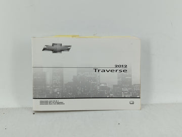 2012 Chevrolet Traverse Owners Manual Book Guide OEM Used Auto Parts - Oemusedautoparts1.com