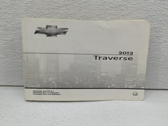 compare product 2012 Chevrolet Traverse Owners Manual Book Guide OEM Used Auto Parts