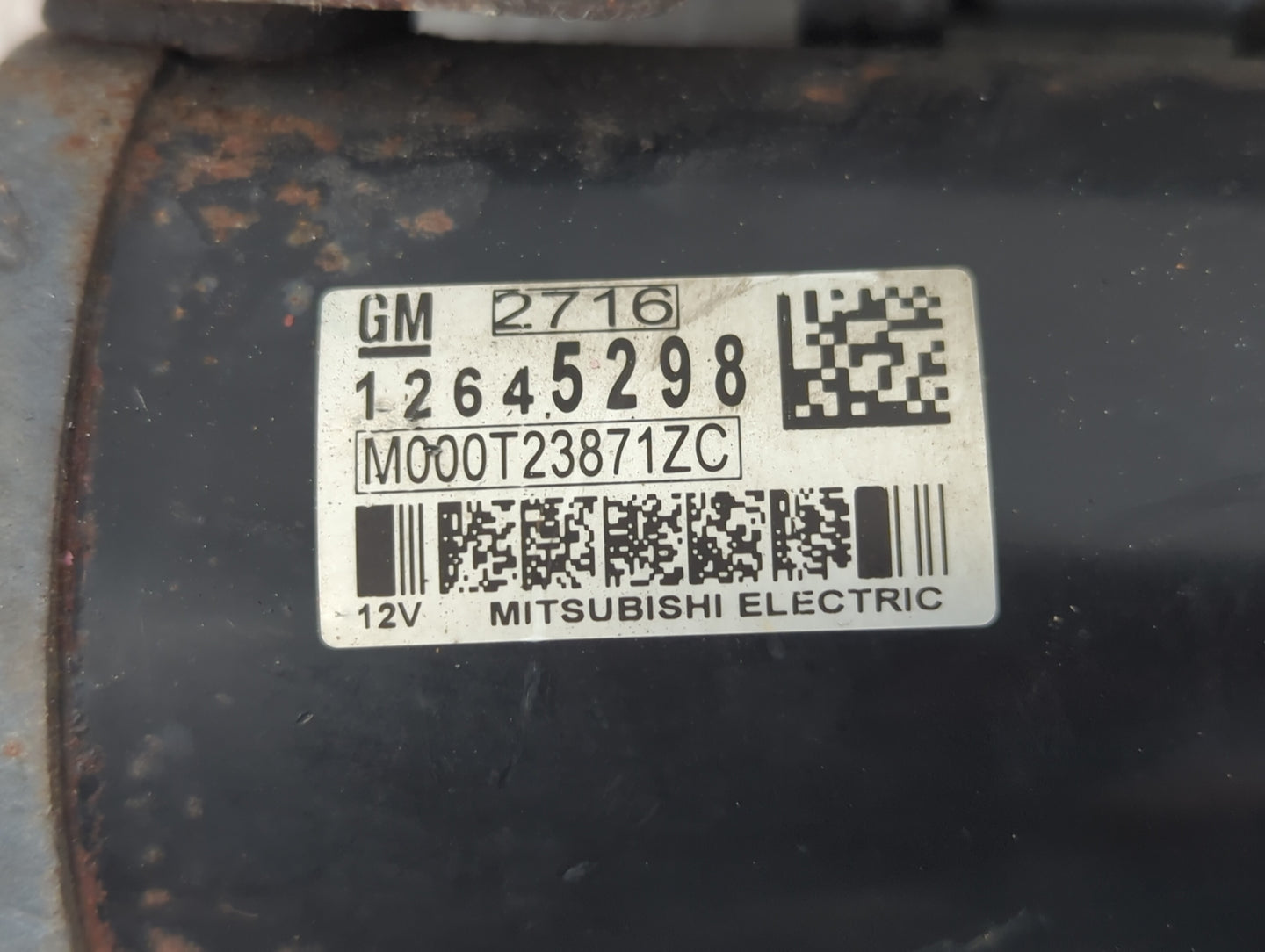 2012 Chevrolet Traverse Car Starter Motor Solenoid OEM P/N:12645298 Fits OEM Used Auto Parts - Oemusedautoparts1.com