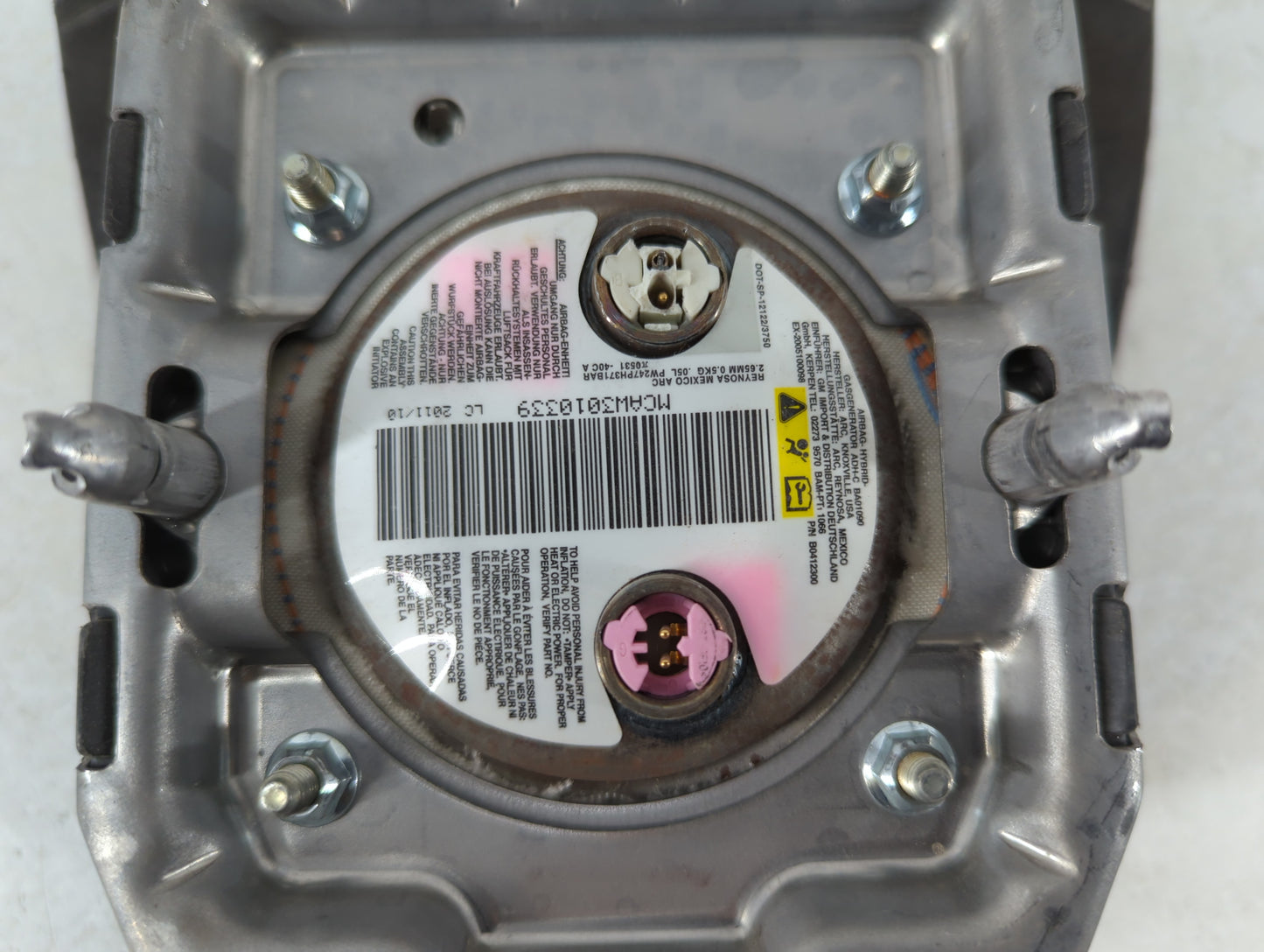 2012 Chevrolet Traverse Air Bag Driver Left Steering Wheel Mounted P/N:AB2576Z348110037 Fits OEM Used Auto Parts - Oemusedau