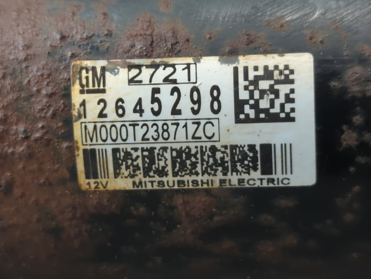 2012 Chevrolet Traverse Car Starter Motor Solenoid OEM P/N:12645298 Fits OEM Used Auto Parts - Oemusedautoparts1.com