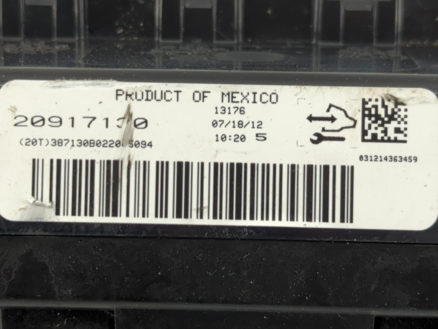 2012 Chevrolet Traverse Climate Control Module Temperature AC/Heater Replacement P/N:20917130 Fits OEM Used Auto Parts - Oem