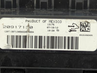 2012 Chevrolet Traverse Climate Control Module Temperature AC/Heater Replacement P/N:20917130 Fits OEM Used Auto Parts - Oem