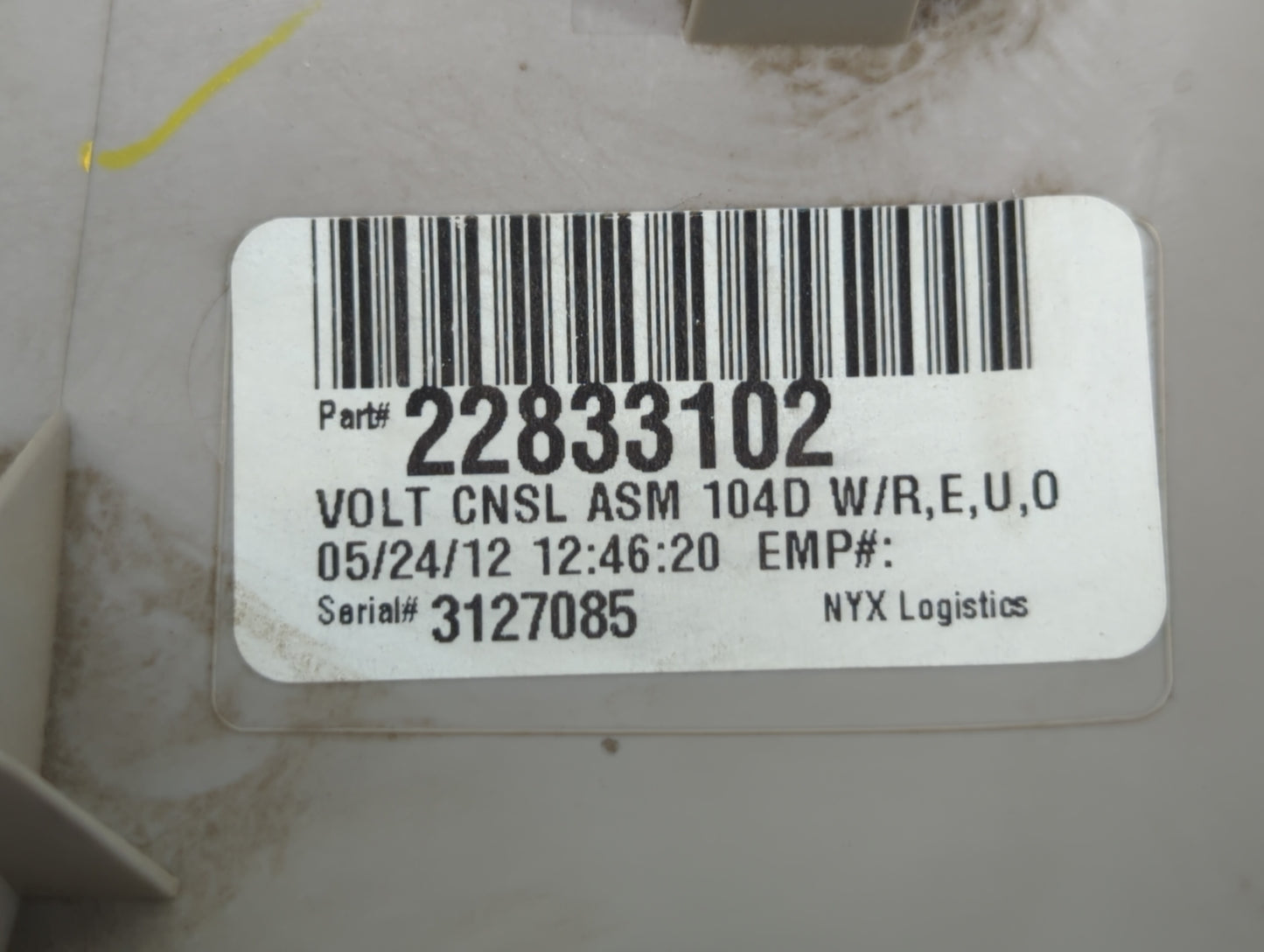 2012 Chevrolet Volt Overhead Roof Console - Oemusedautoparts1.com