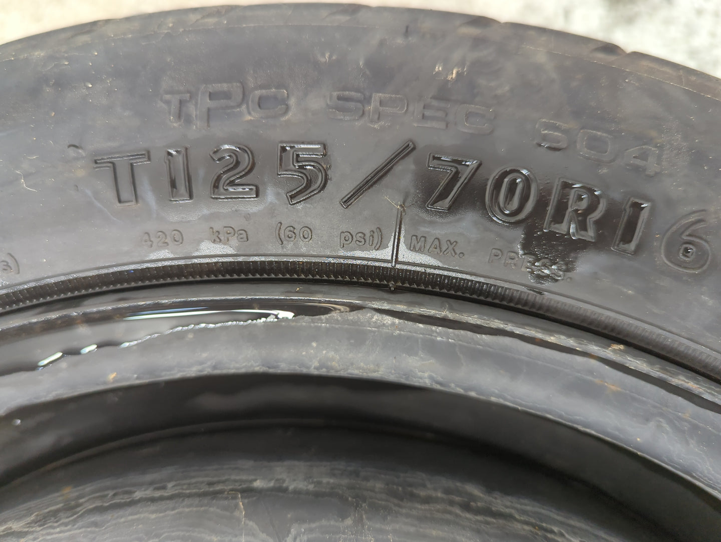 2012 Silv15 Spare Donut Tire Wheel Rim Oem - Oemusedautoparts1.com