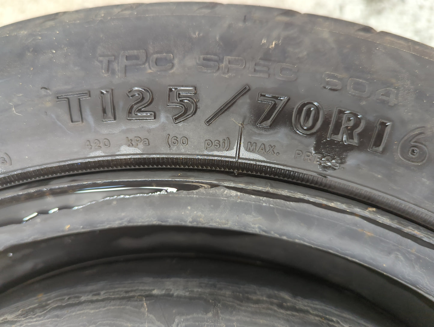 2012 Silv15 Spare Donut Tire Wheel Rim Oem - Oemusedautoparts1.com