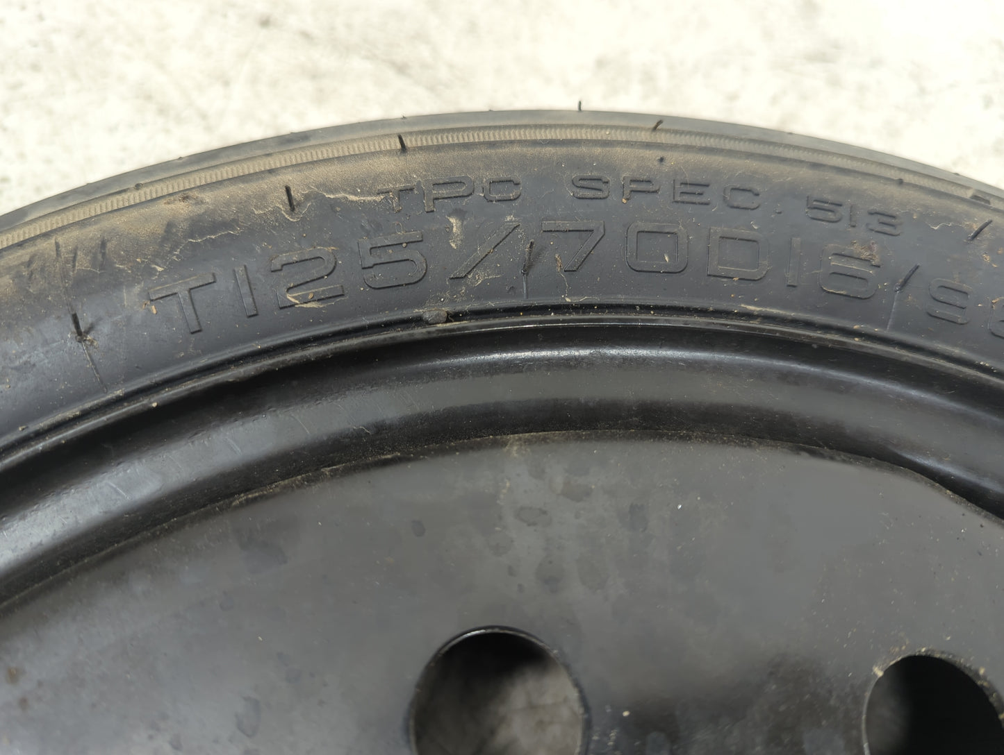 2012 Chevrolet Impala (80 & Up) Impala Spare Donut Tire Wheel Rim Oem - Oemusedautoparts1.com