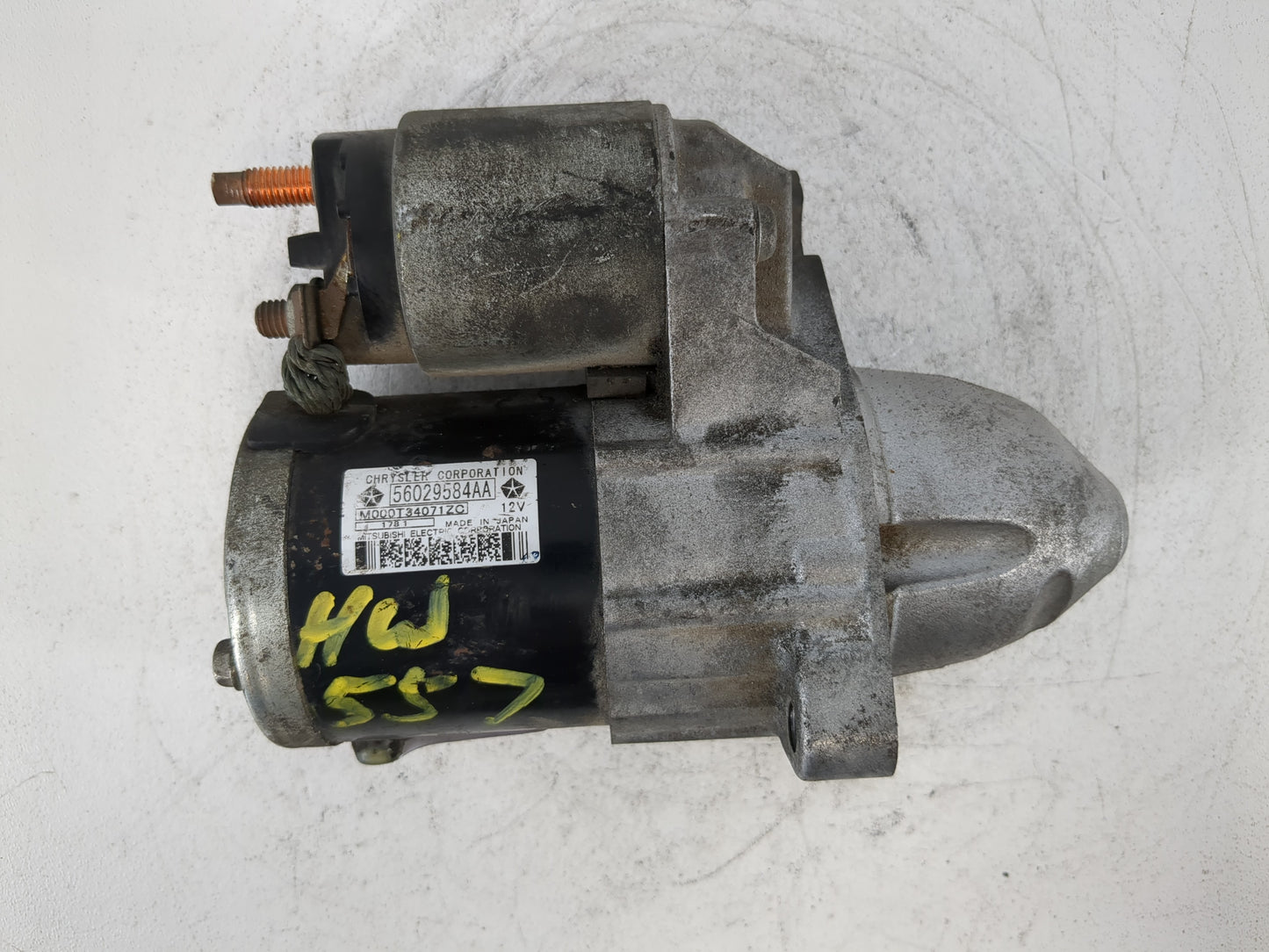 2012 Chrysler 200 Car Starter Motor Solenoid OEM P/N:56029584AA 22204 Fits OEM Used Auto Parts - Oemusedautoparts1.com