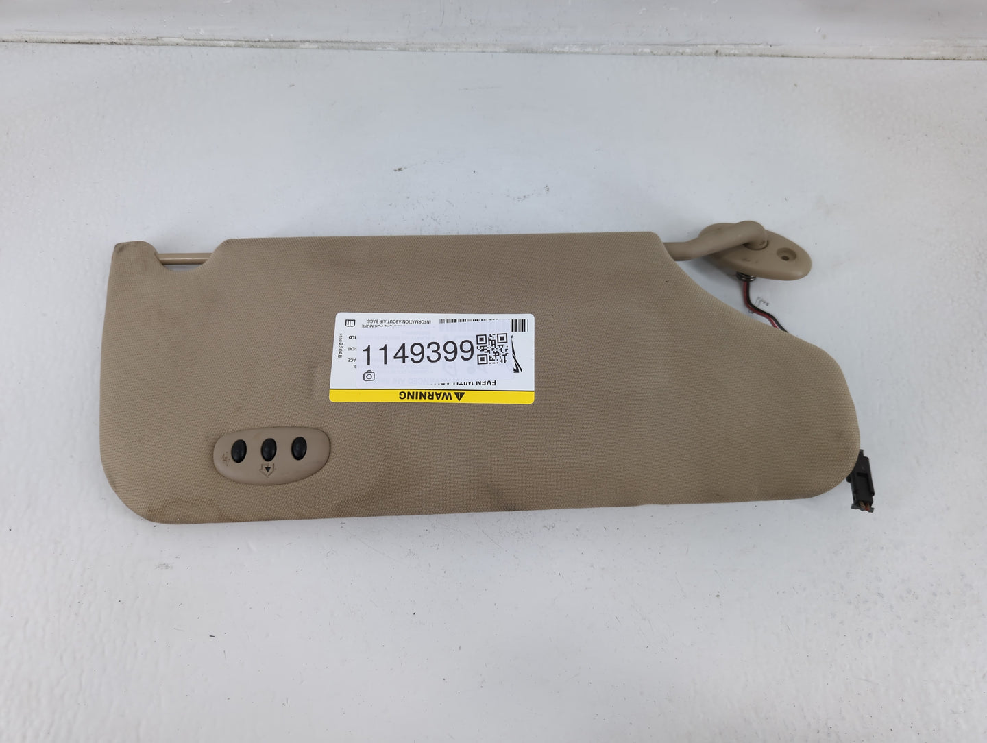 2011-2014 Chrysler 200 Sun Visor Shade Replacement Driver Left Mirror Fits Fits 2011 2012 2013 2014 OEM Used Auto Parts - Oe