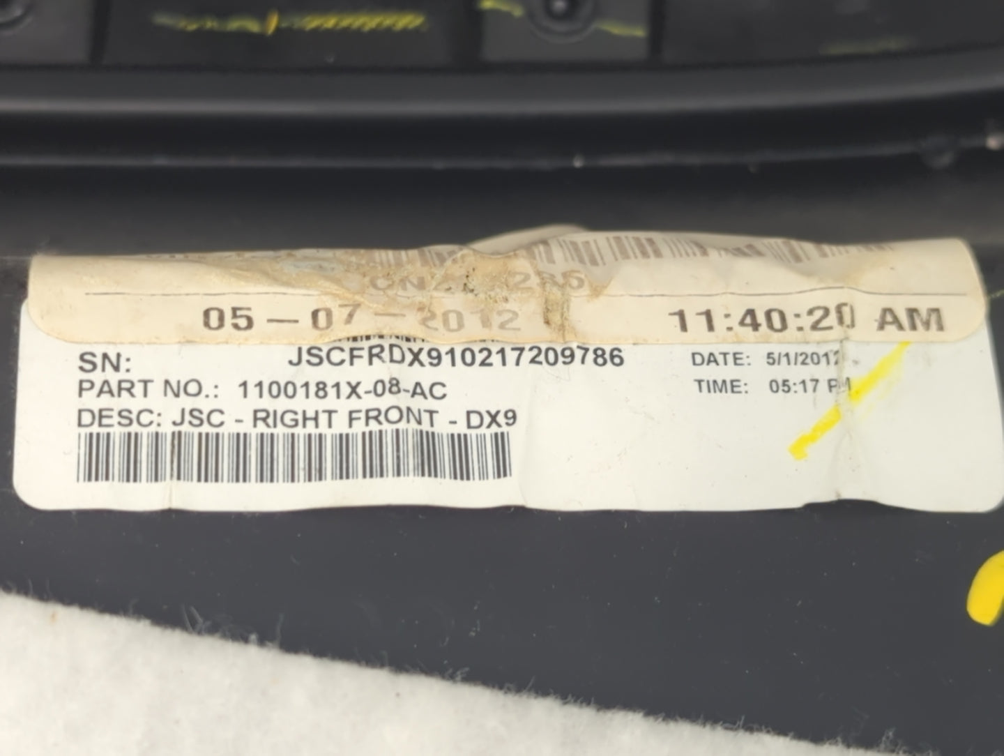 2012 Chrysler 200 Front Right Passenger Interior Door Panel Trim - Oemusedautoparts1.com