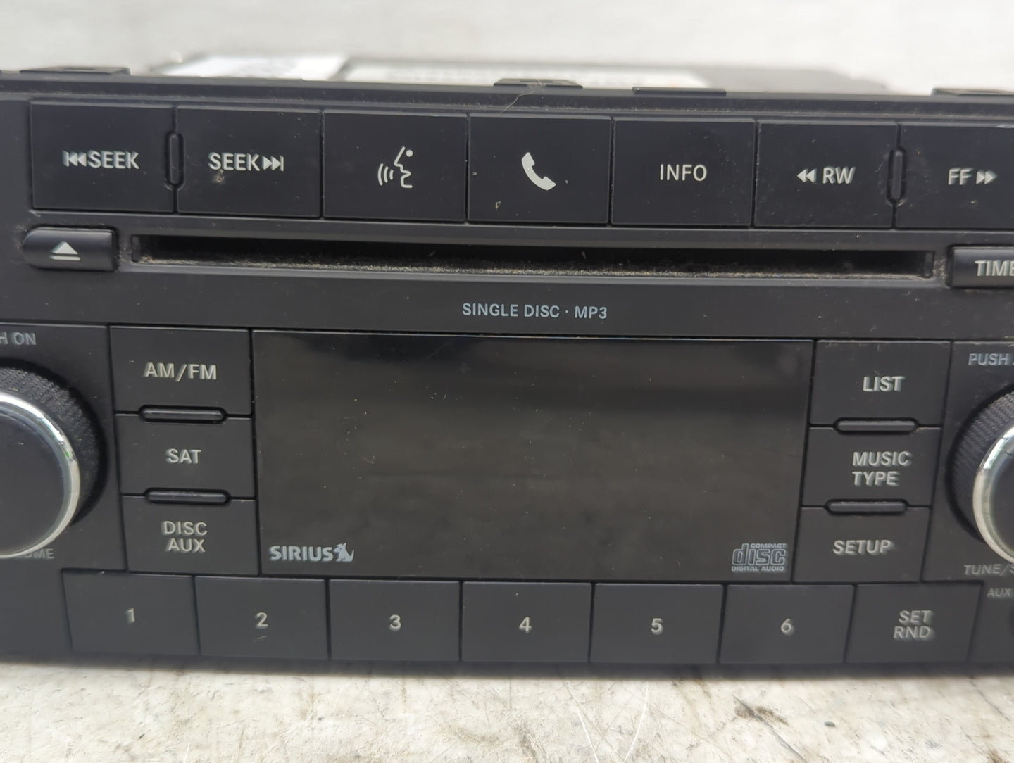 2012-2014 Chrysler 200 Radio AM FM Cd Player Receiver Replacement P/N:P05091115AC Fits Fits 2012 2013 2014 2015 2016 2017 OE
