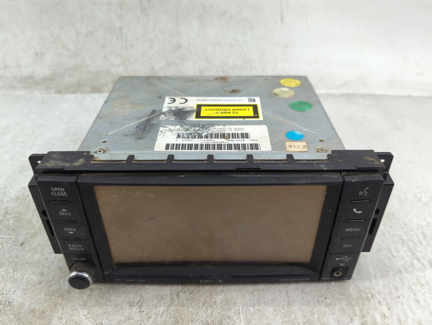 2012 Chrysler 200 Radio AM FM Cd Player Receiver Replacement P/N:P68092001 T00BE084270555, 68470555 Fits OEM Used Auto Parts