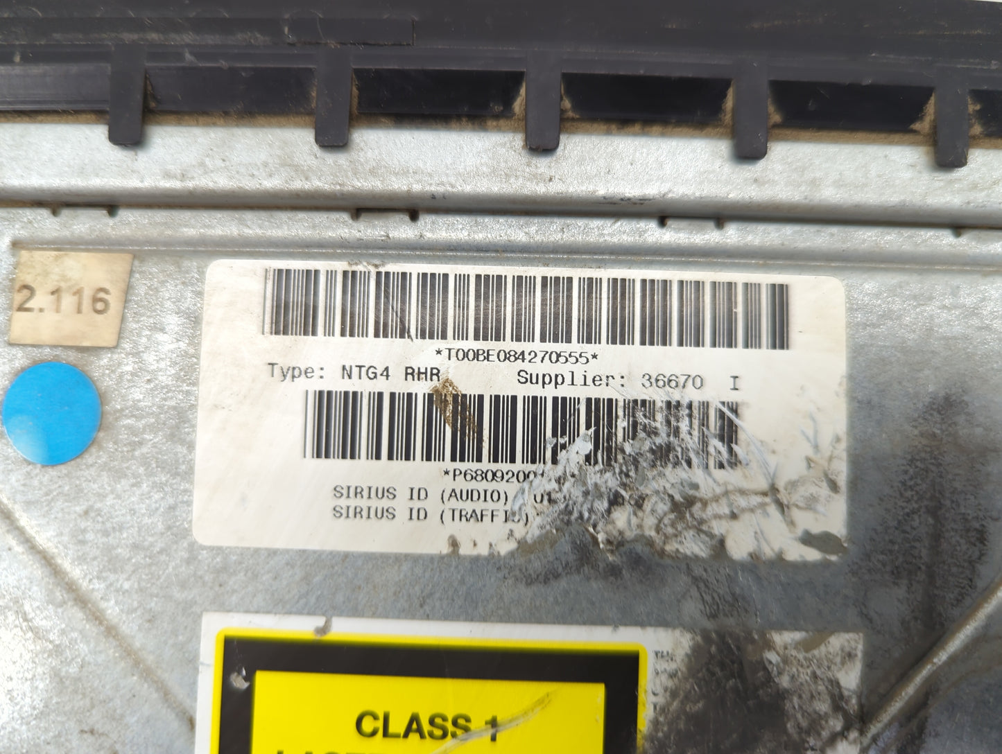2012 Chrysler 200 Radio AM FM Cd Player Receiver Replacement P/N:P68092001 T00BE084270555, 68470555 Fits OEM Used Auto Parts