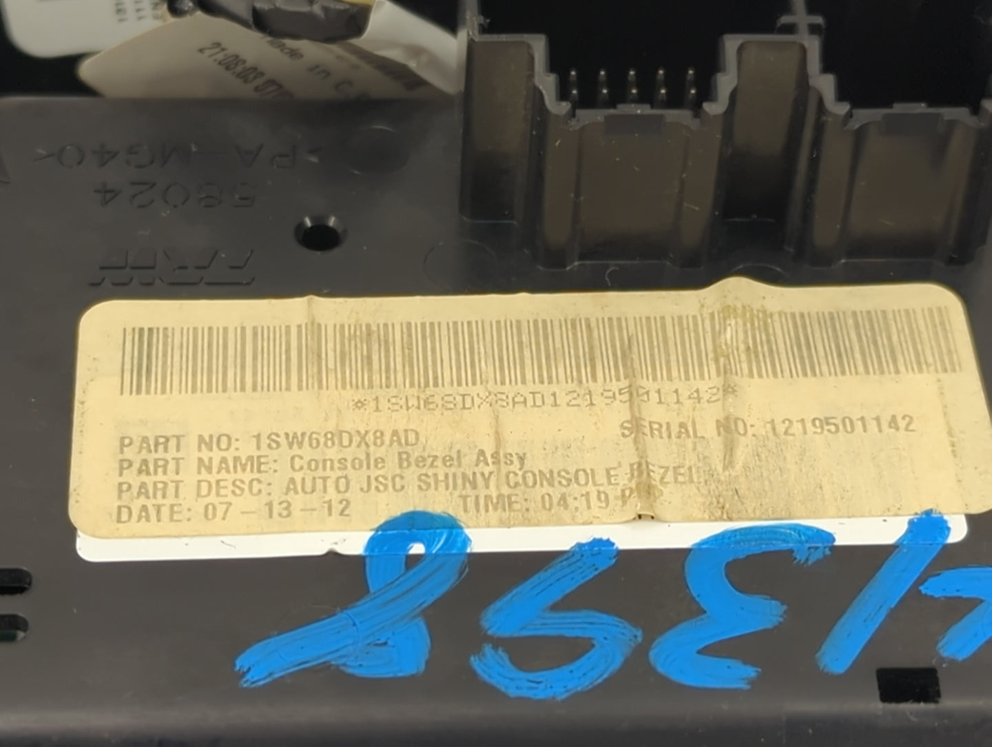 2011-2014 Chrysler 200 Climate Control Module Temperature AC/Heater Replacement P/N:1SW68DX8AD Fits OEM Used Auto Parts - Oe