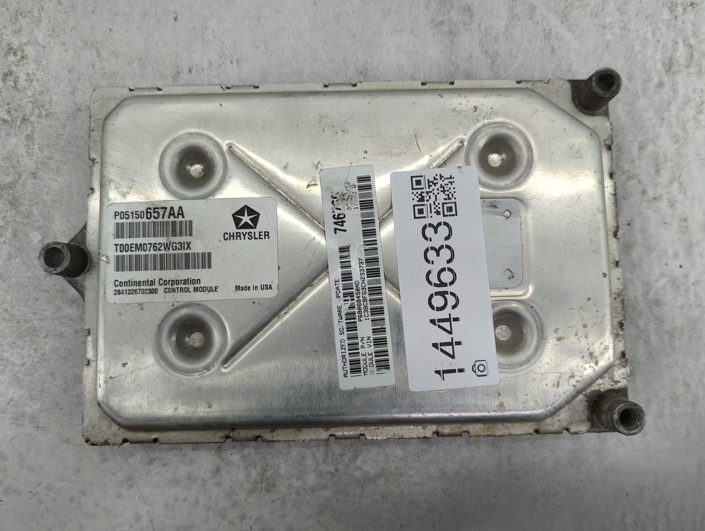 2012 Chrysler 200 PCM Engine Control Computer ECU ECM PCU OEM P/N:P05150657AA Fits OEM Used Auto Parts - Oemusedautoparts1.c