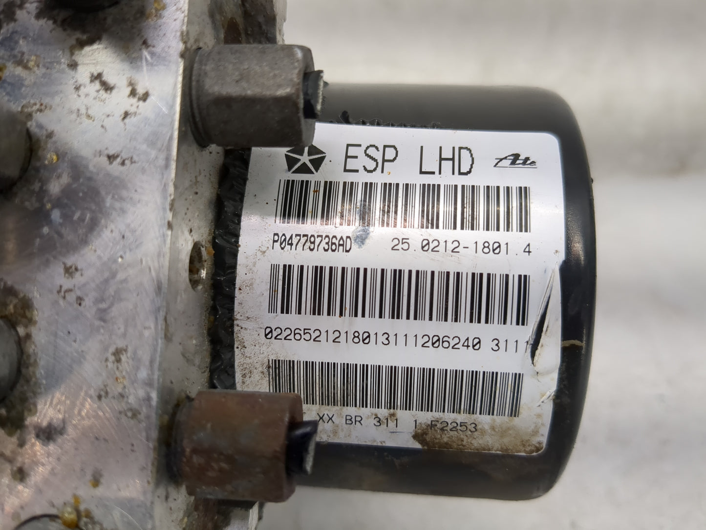 2011-2013 Chrysler 200 ABS Pump Control Module Replacement P/N:P04779736AD 25.0212-1801.4 Fits Fits 2010 2011 2012 2013 2014