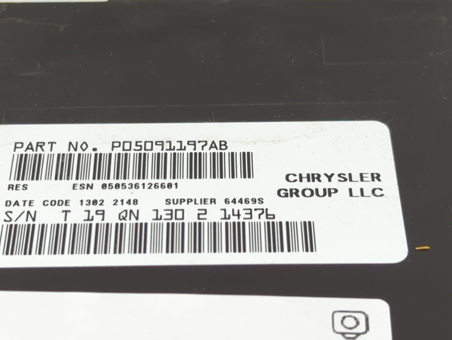 2011-2012 Chrysler 200 Radio AM FM Cd Player Receiver Replacement P/N:P05091197AB SPNP05091197AB Fits Fits 2011 2012 OEM Use