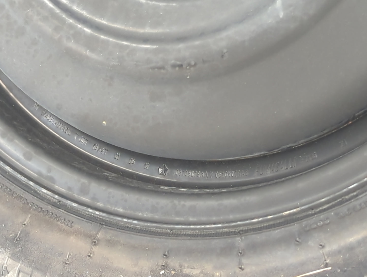 2011-2014 Chrysler 200 Spare Donut Tire Wheel Rim Oem 1486935 - Oemusedautoparts1.com