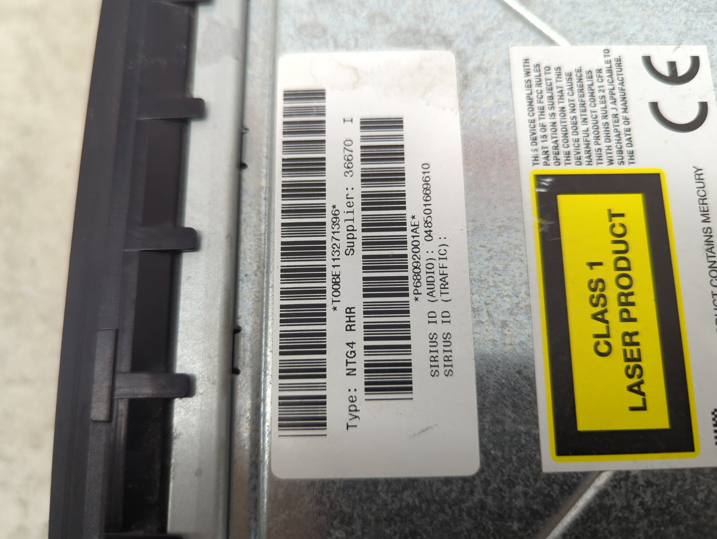 2012 Chrysler 200 Radio AM FM Cd Player Receiver Replacement P/N:P68092001AE 05064952AH Fits OEM Used Auto Parts - Oemusedau