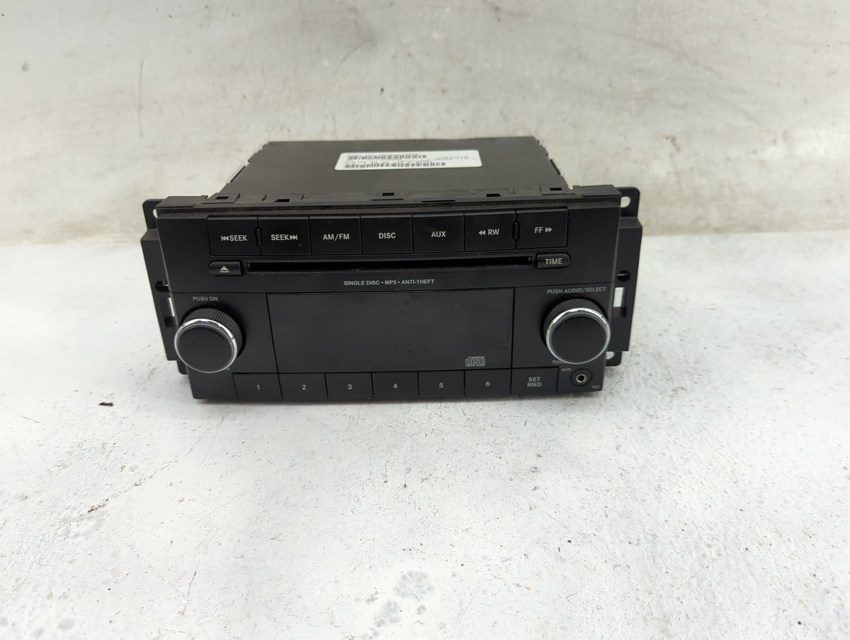 2011-2012 Chrysler 200 Radio AM FM Cd Player Receiver Replacement P/N:P05091195AB Fits Fits 2011 2012 OEM Used Auto Parts - 