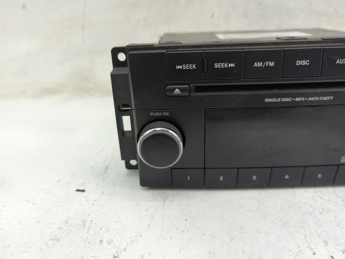 2011-2012 Chrysler 200 Radio AM FM Cd Player Receiver Replacement P/N:P05091195AB Fits Fits 2011 2012 OEM Used Auto Parts - 