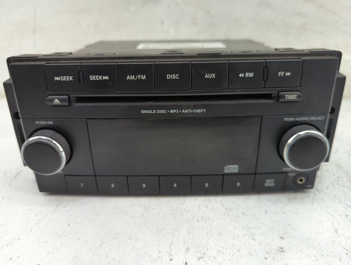 2011-2012 Chrysler 200 Radio AM FM Cd Player Receiver Replacement P/N:P05091195AB Fits Fits 2011 2012 OEM Used Auto Parts - 
