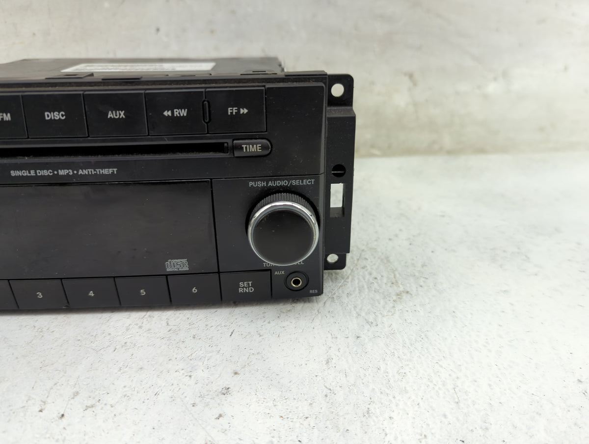 2011-2012 Chrysler 200 Radio AM FM Cd Player Receiver Replacement P/N:P05091195AB Fits Fits 2011 2012 OEM Used Auto Parts - 