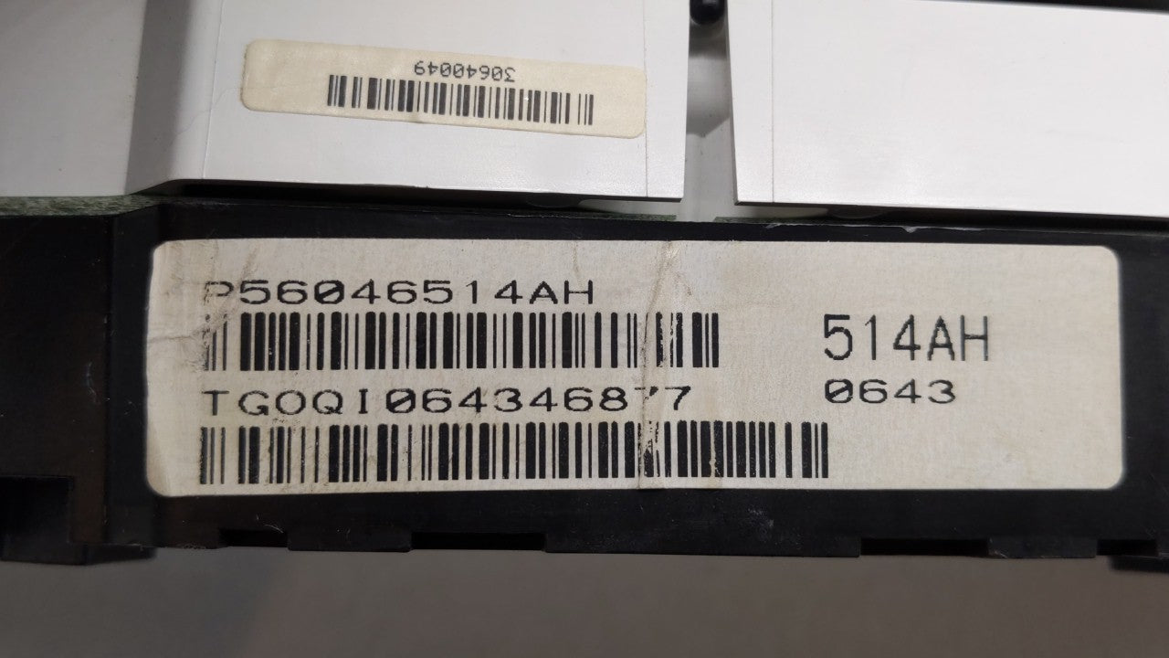 2011-2014 Chrysler 200 Instrument Cluster Speedometer Gauges P/N:P56046514AE P56046512AH Fits Fits 2011 2012 2013 2014 OEM U