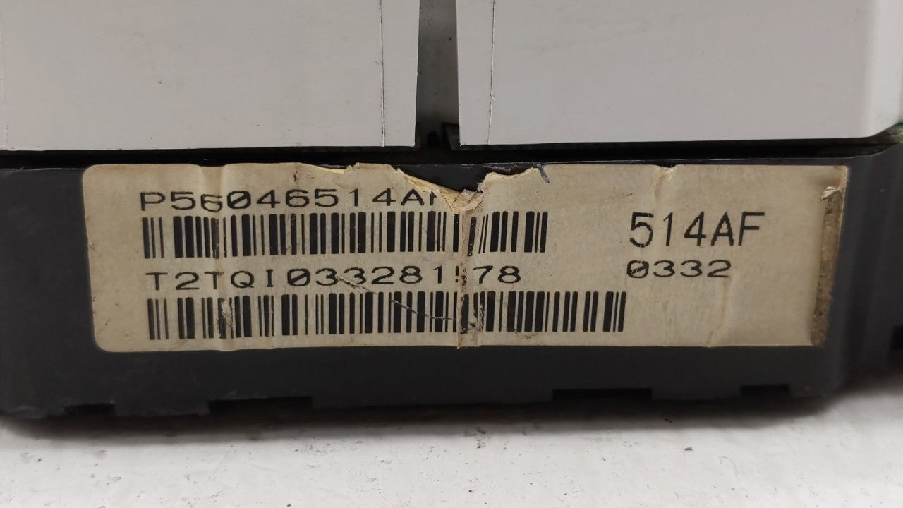 2011-2014 Chrysler 200 Instrument Cluster Speedometer Gauges P/N:P56046514AE P56046911AC, 0484659AA Fits Fits 2011 2012 2013