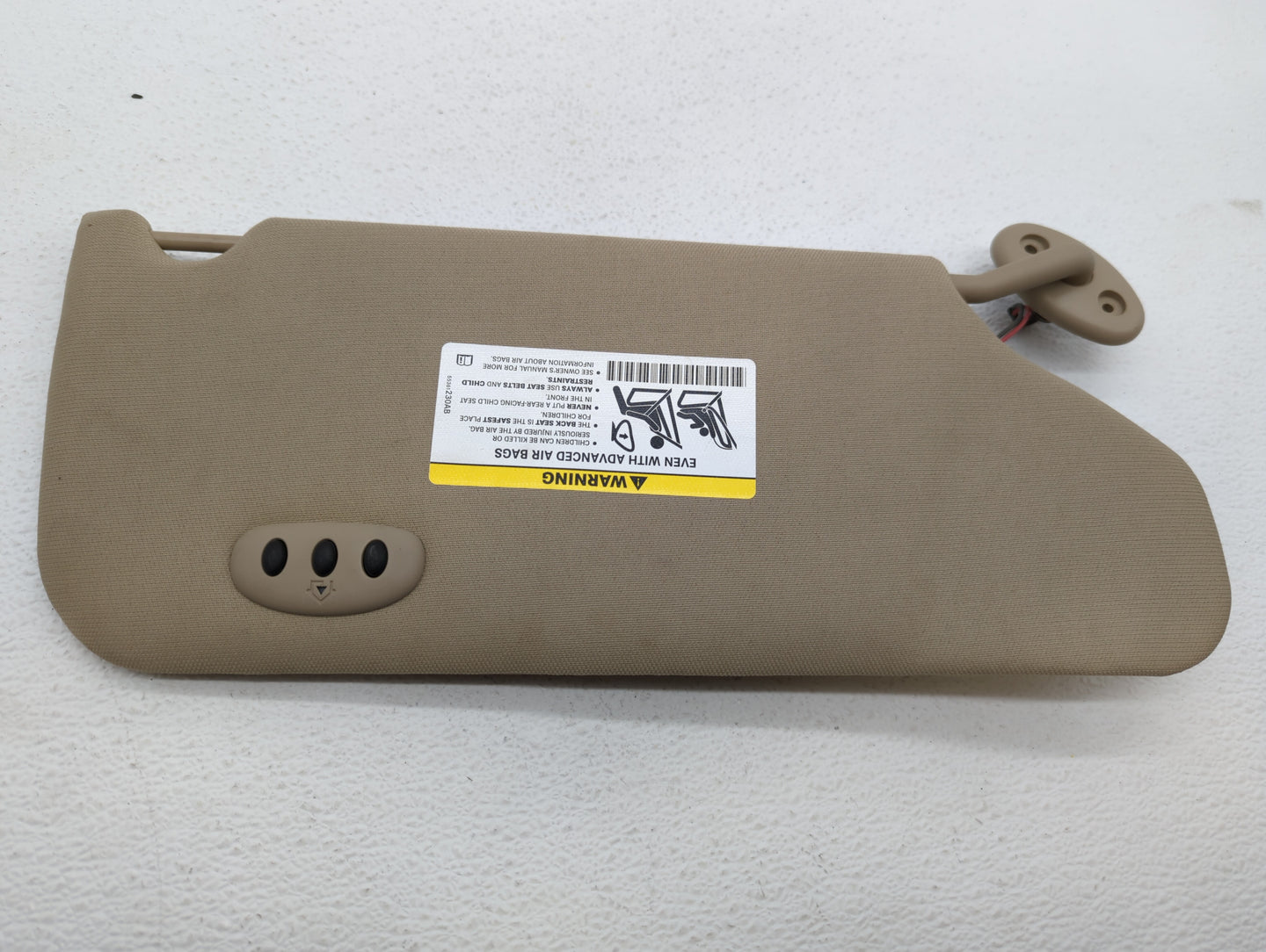 2011-2014 Chrysler 200 Sun Visor Shade Replacement Driver Left Mirror Fits Fits 2011 2012 2013 2014 OEM Used Auto Parts - Oe