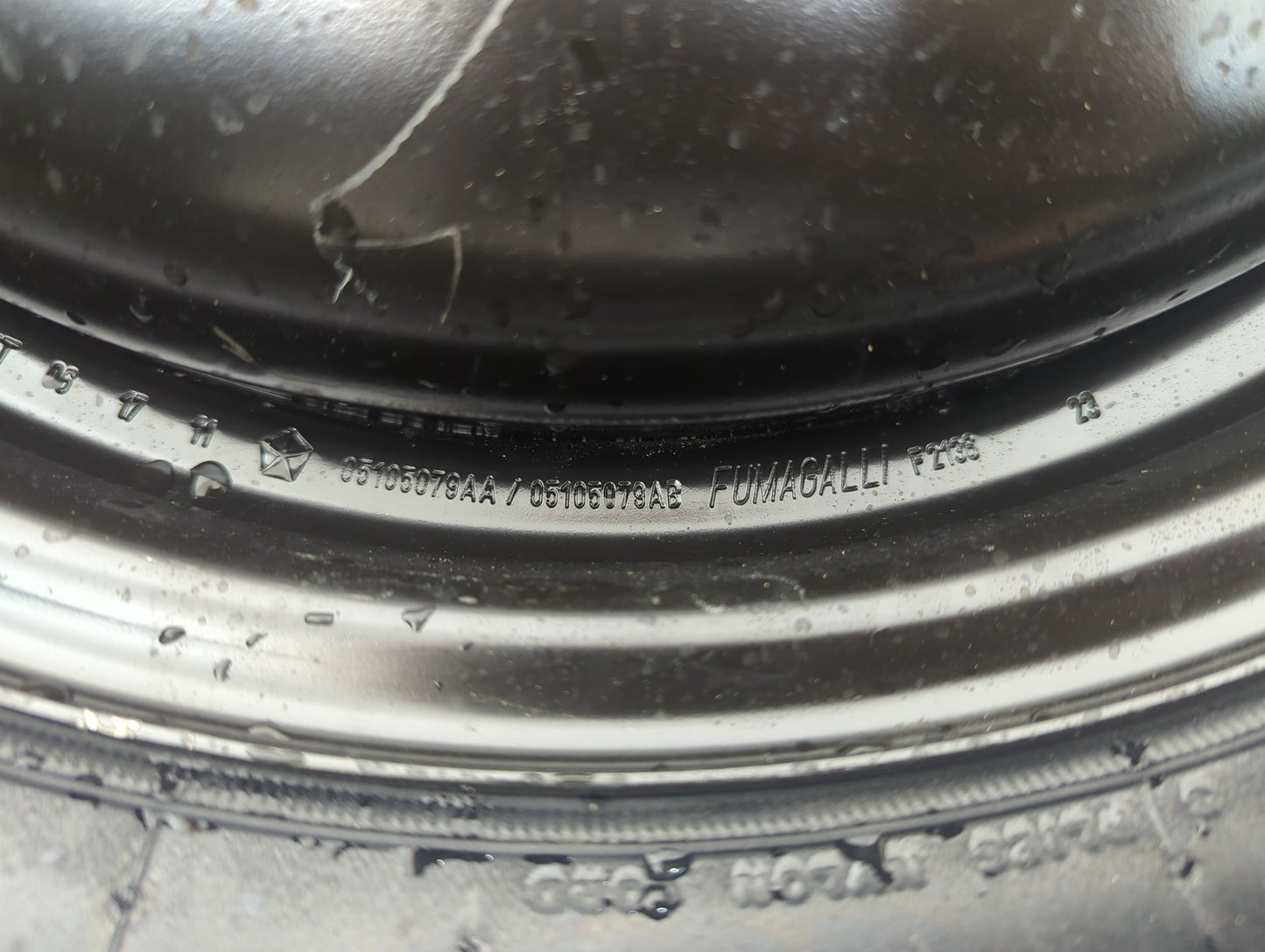 2012 Chrysler 200 Spare Donut Tire Wheel Rim Oem 5031734 - Oemusedautoparts1.com