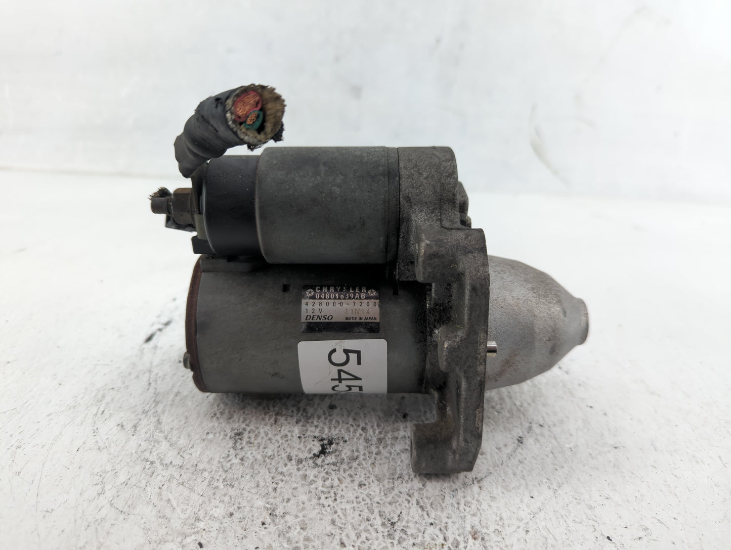 2011-2014 Chrysler 200 Car Starter Motor Solenoid OEM P/N:428000-7200 04801839AB Fits Fits 2011 2012 2013 2014 OEM Used Auto