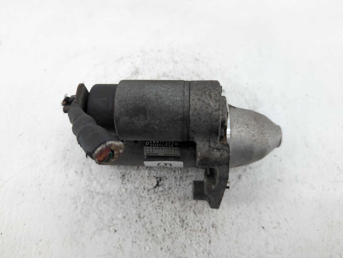 2011-2014 Chrysler 200 Car Starter Motor Solenoid OEM P/N:428000-7200 04801839AB Fits Fits 2011 2012 2013 2014 OEM Used Auto
