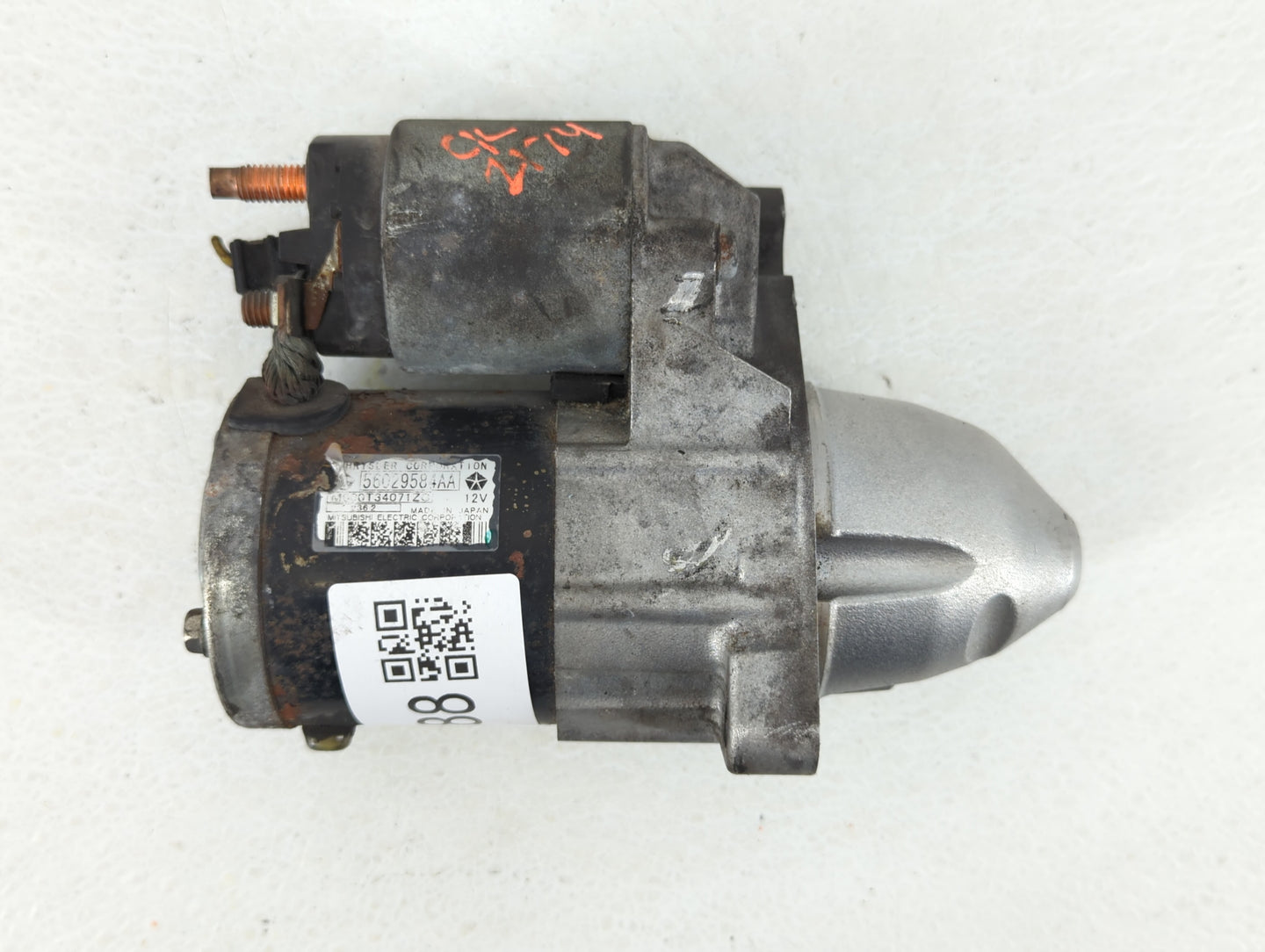 2012 Chrysler 200 Car Starter Motor Solenoid OEM P/N:56029584AA 04608801AA Fits OEM Used Auto Parts - Oemusedautoparts1.com