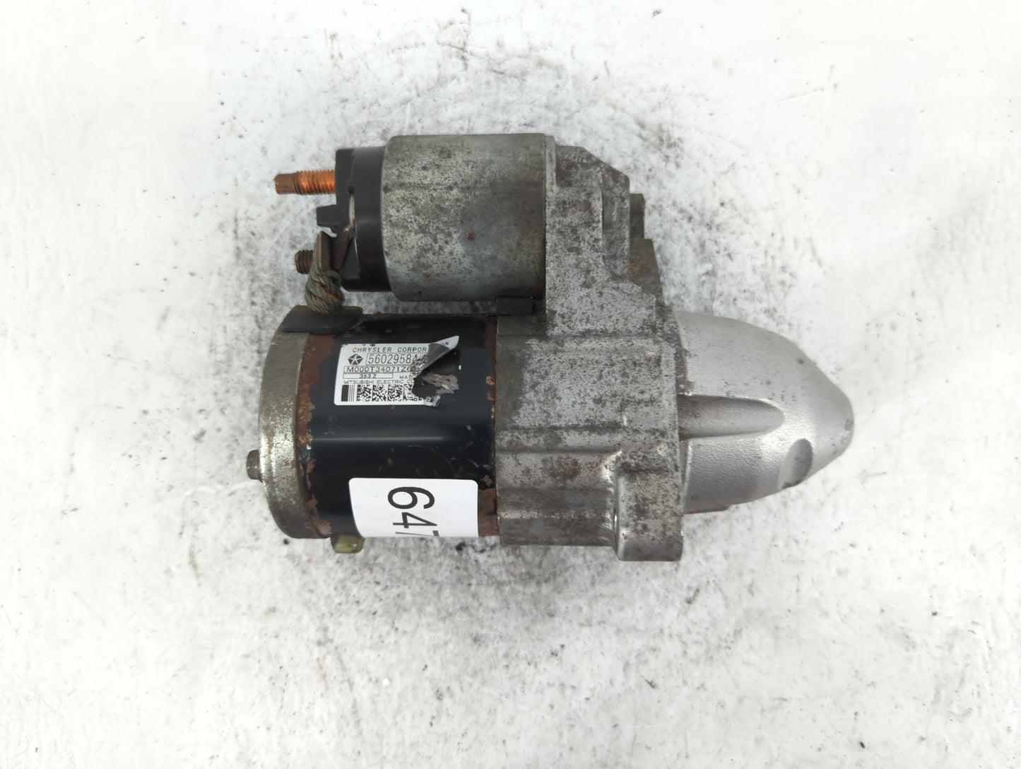 2012 Chrysler 200 Car Starter Motor Solenoid OEM P/N:583247 19141A14, 56029584AA Fits OEM Used Auto Parts - Oemusedautoparts