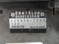 2011-2014 Chrysler 200 Car Starter Motor Solenoid OEM P/N:428000-7200 Fits Fits 2011 2012 2013 2014 OEM Used Auto Parts - Oe