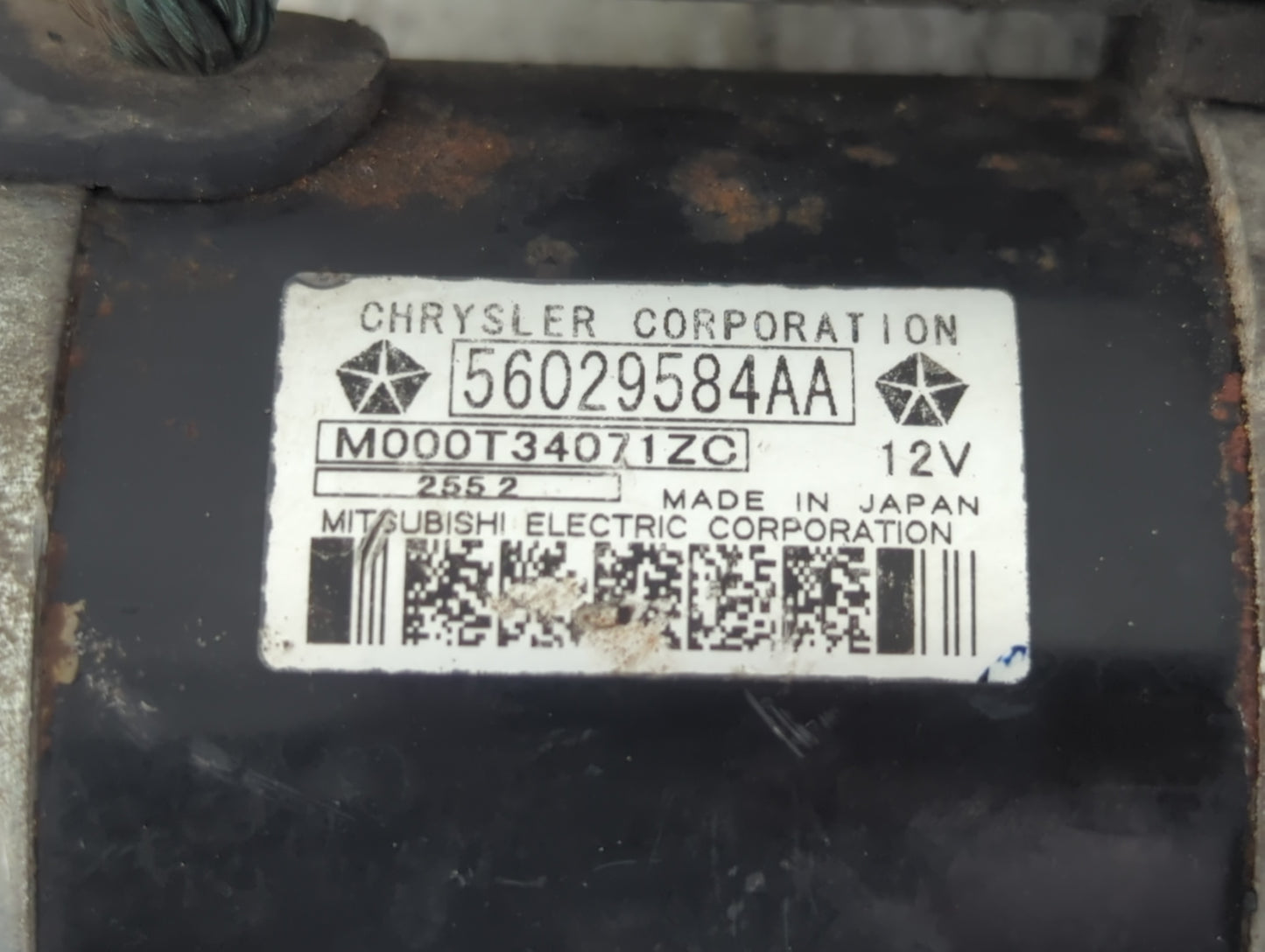 2011-2014 Chrysler 200 Car Starter Motor Solenoid OEM P/N:M000T34071ZC 56029584AA Fits Fits 2011 2012 2013 2014 2015 2016 20